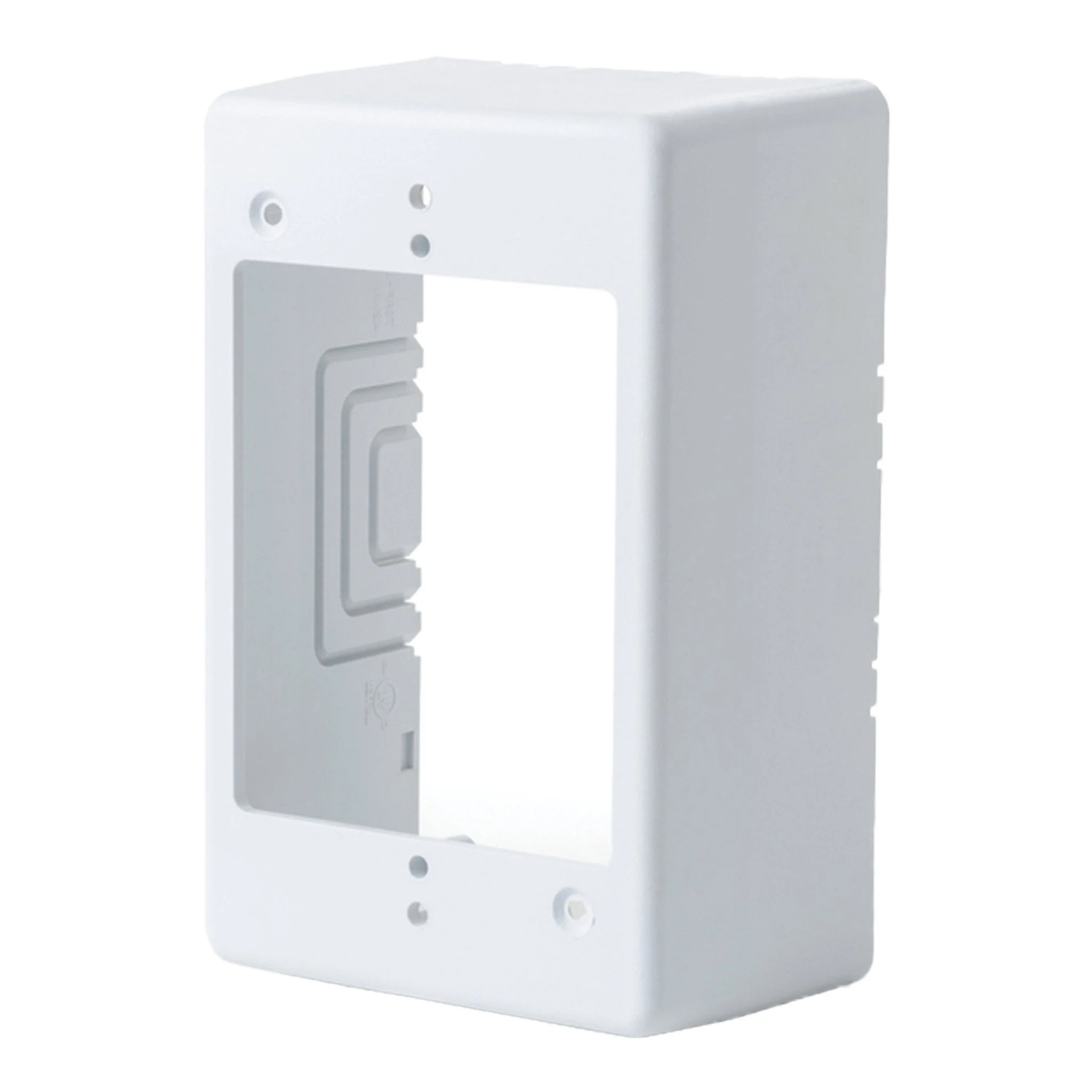 HellermannTyton TSRW-JB3 2.77" Deep Single Gang PVC Junction Box - White