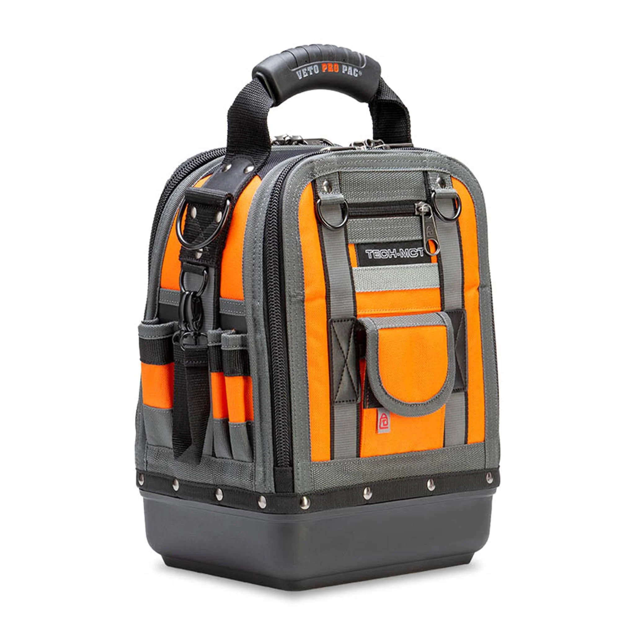 Veto Pro Pac TECH MCT HI-VIZ ORANGE 44-Pocket Compact Tool Bag with Hi-Viz Construction and Reflective Accents - Image 2