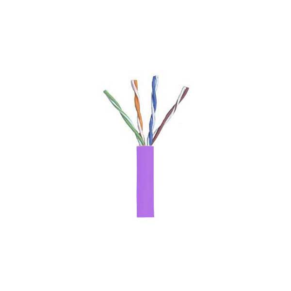 Purple Cat5e Cable, 24AWG, 4-Pair, 350MHz, Sold By The Foot