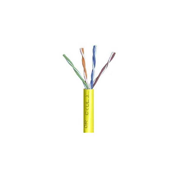 Yellow Cat5e Cable, 24AWG, 4-Pair, 350MHz, Sold By The Foot