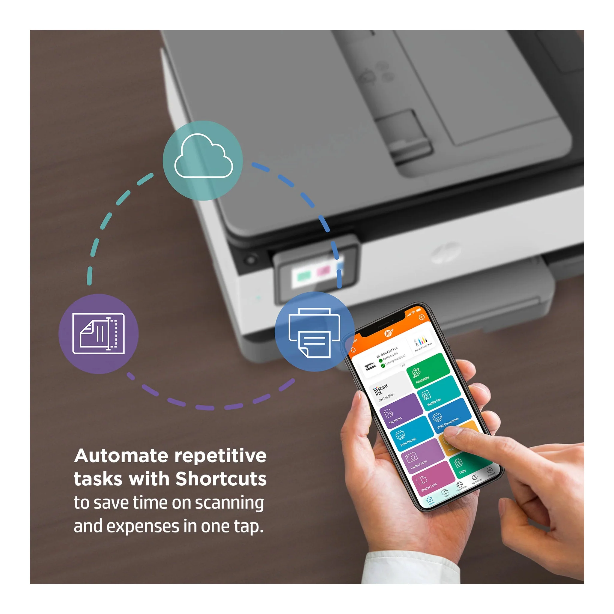 HP 1K7K3A#B1H OfficeJet Pro 8025e All-in-One Color Inkjet Printer/Copier/Fax/Scanner - Image 6
