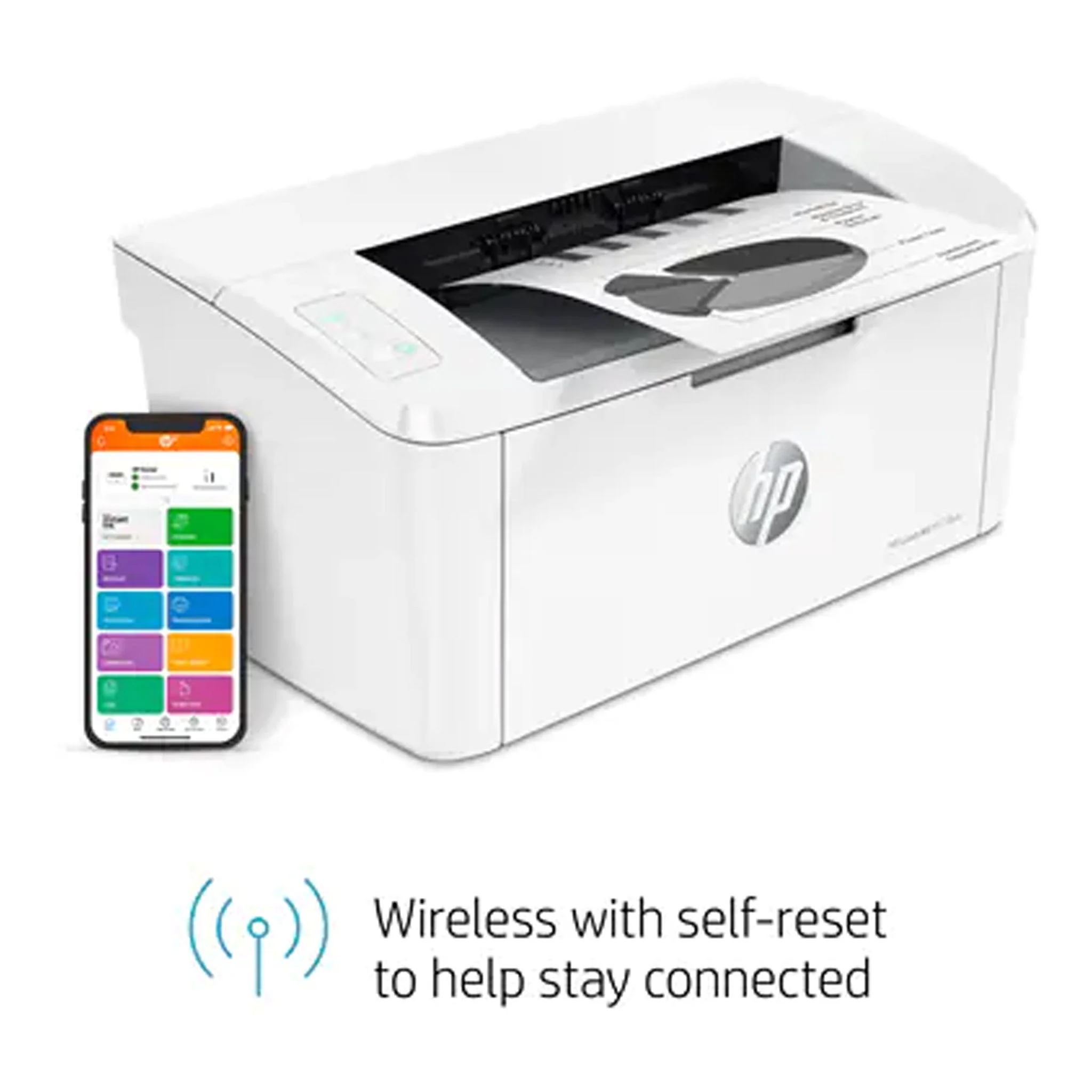 HP 7MD66E#BGJ LaserJet M110we Desktop Wireless Black & White Laser Printer - Image 11