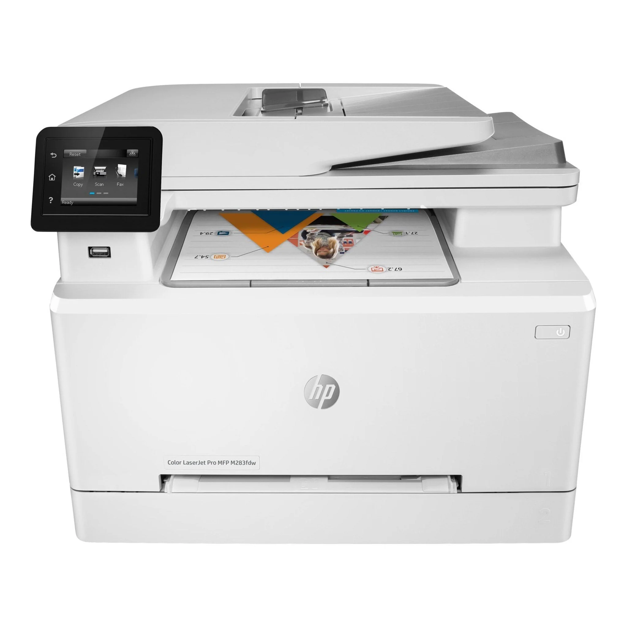 HP LaserJet Pro M283 M283fdw Laser Multifunction Printer-Color-Copier/Fax/Scanner - 7KW75A#BGJ - Image 2