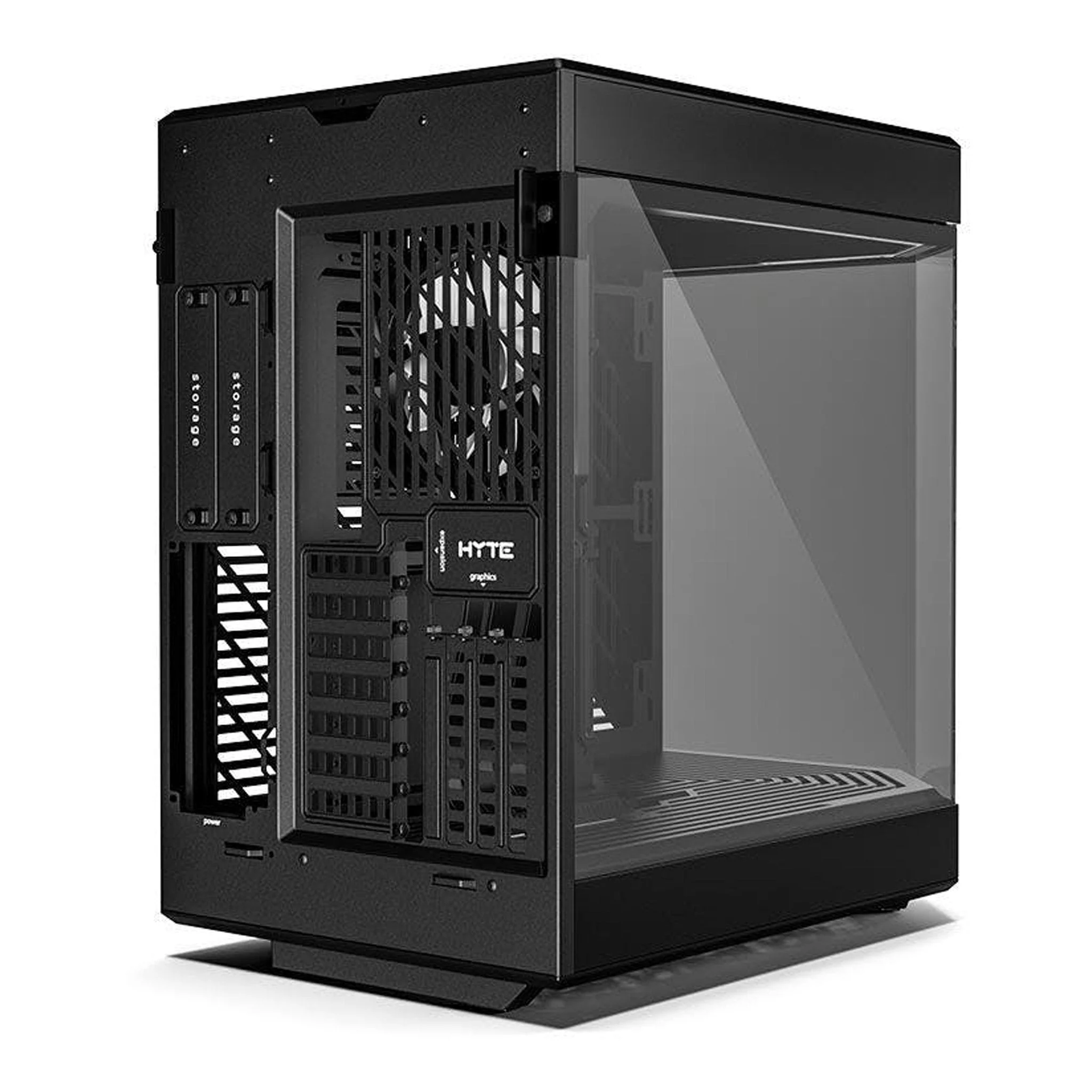 HYTE CS-HYTE-Y60-B Modern Aesthetic Dual Chamber Mid-Tower ATX Computer Gaming Case with PCIE 4.0 Riser Cable Included - Black - Image 6