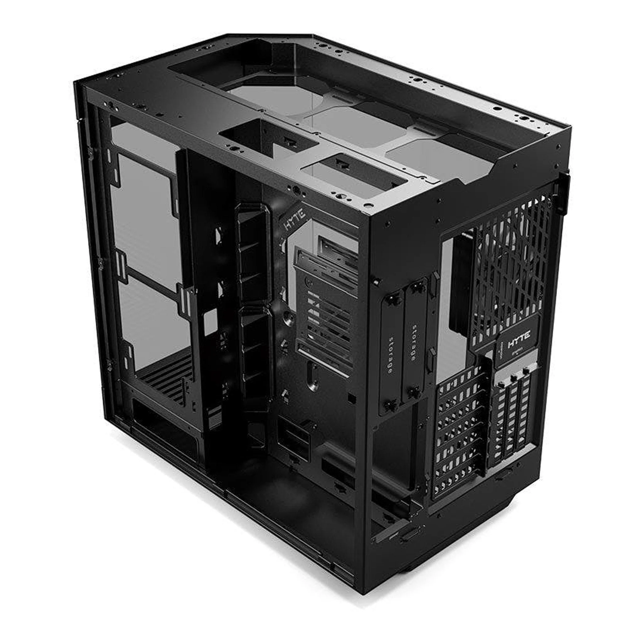 HYTE CS-HYTE-Y60-B Modern Aesthetic Dual Chamber Mid-Tower ATX Computer Gaming Case with PCIE 4.0 Riser Cable Included - Black - Image 7