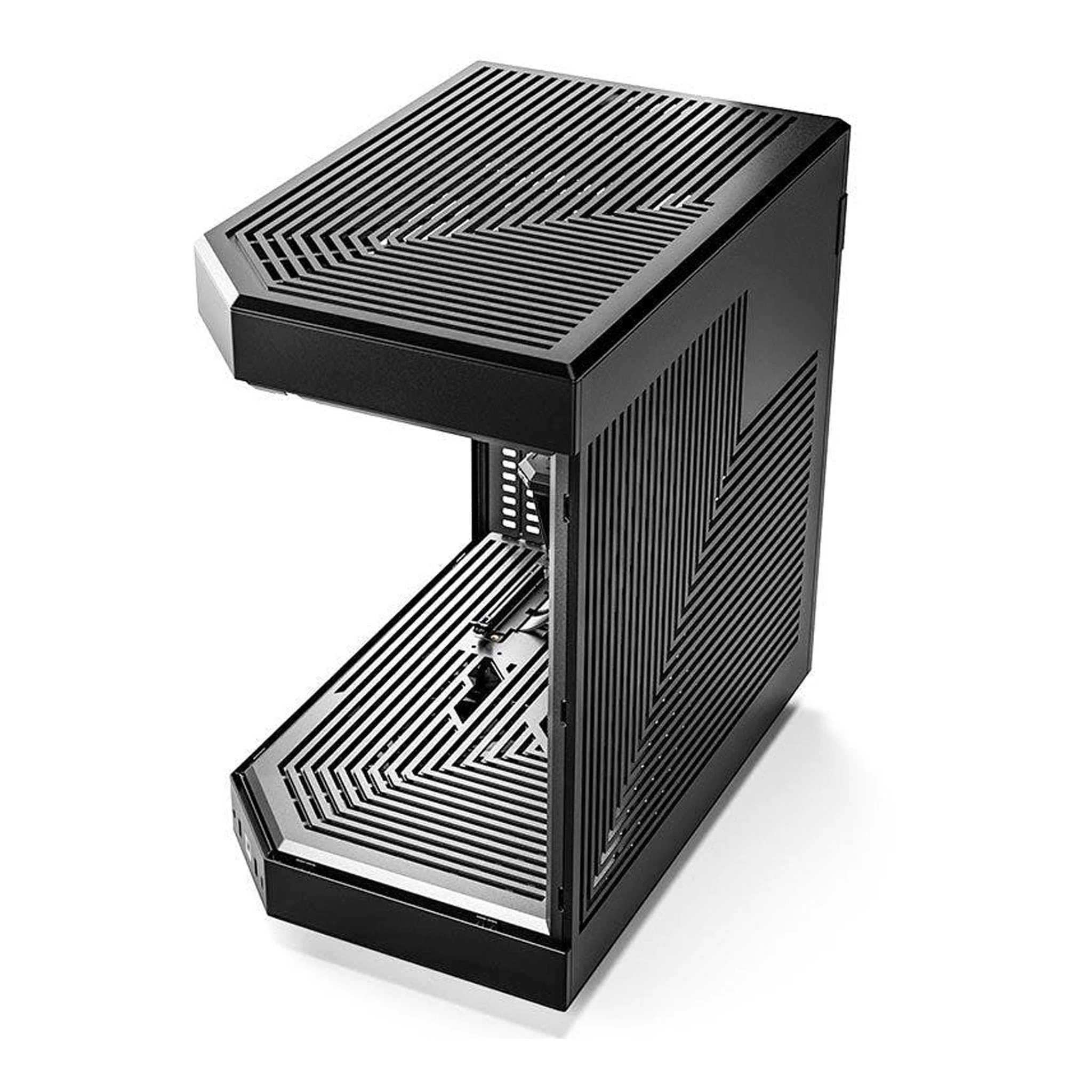 HYTE CS-HYTE-Y60-B Modern Aesthetic Dual Chamber Mid-Tower ATX Computer Gaming Case with PCIE 4.0 Riser Cable Included - Black - Image 8