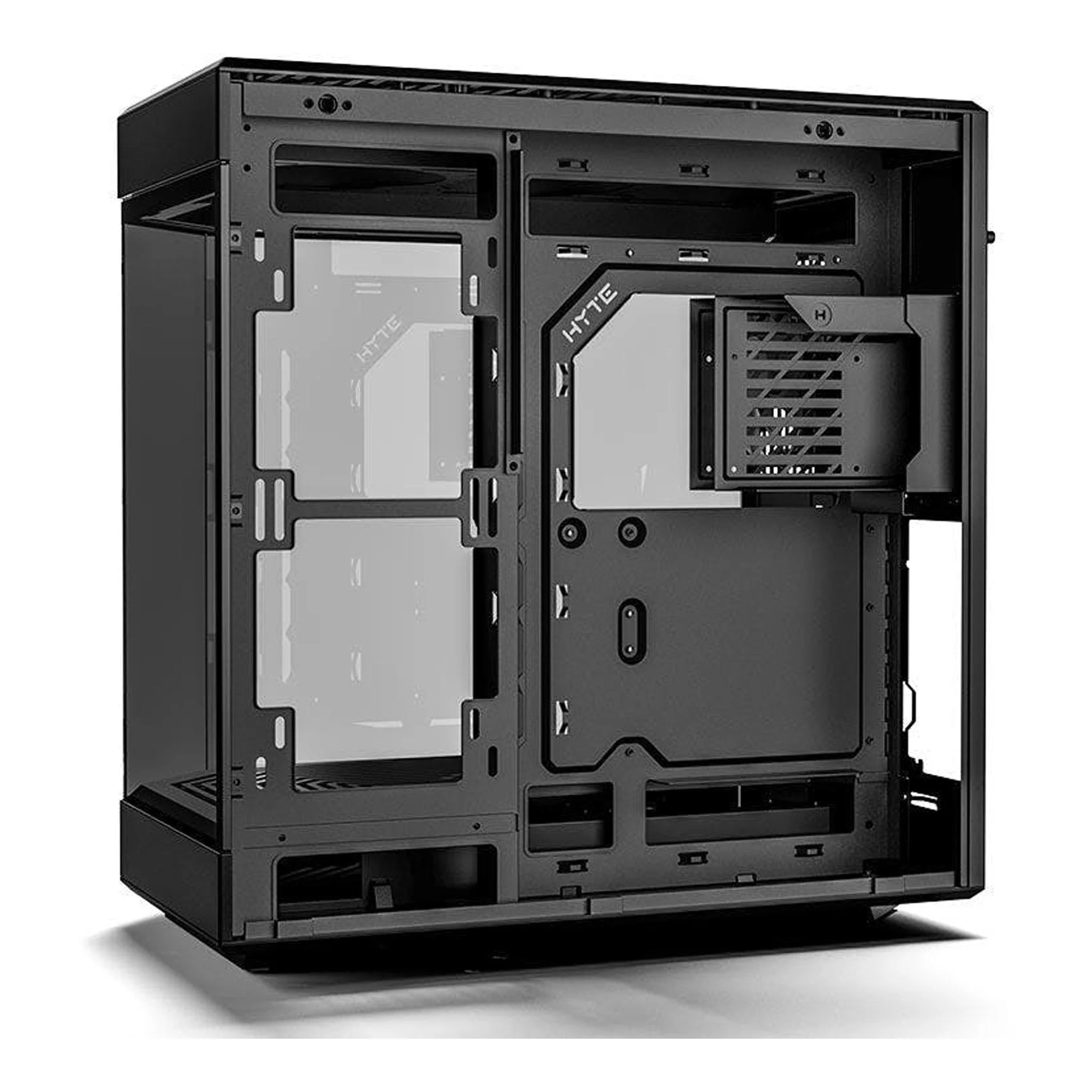 HYTE CS-HYTE-Y60-B Modern Aesthetic Dual Chamber Mid-Tower ATX Computer Gaming Case with PCIE 4.0 Riser Cable Included - Black - Image 9