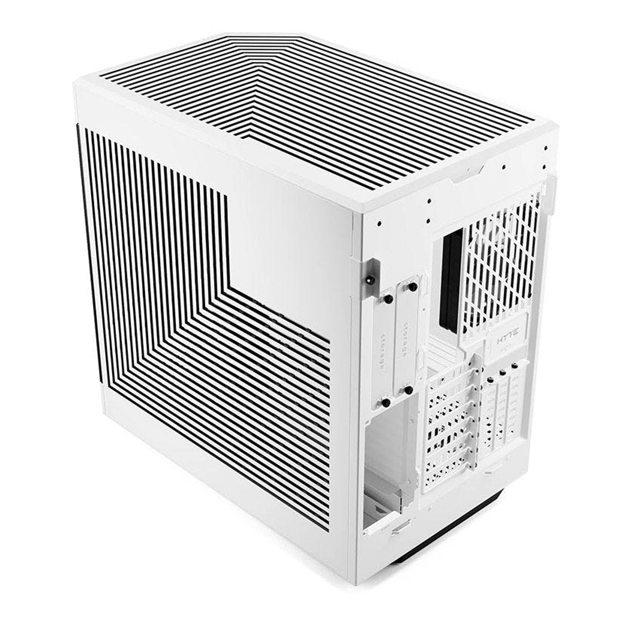 HYTE CS-HYTE-Y60-WW Modern Aesthetic Dual Chamber Mid-Tower ATX Computer Gaming Case with PCIE 4.0 Riser Cable Included - Snow White - Image 6