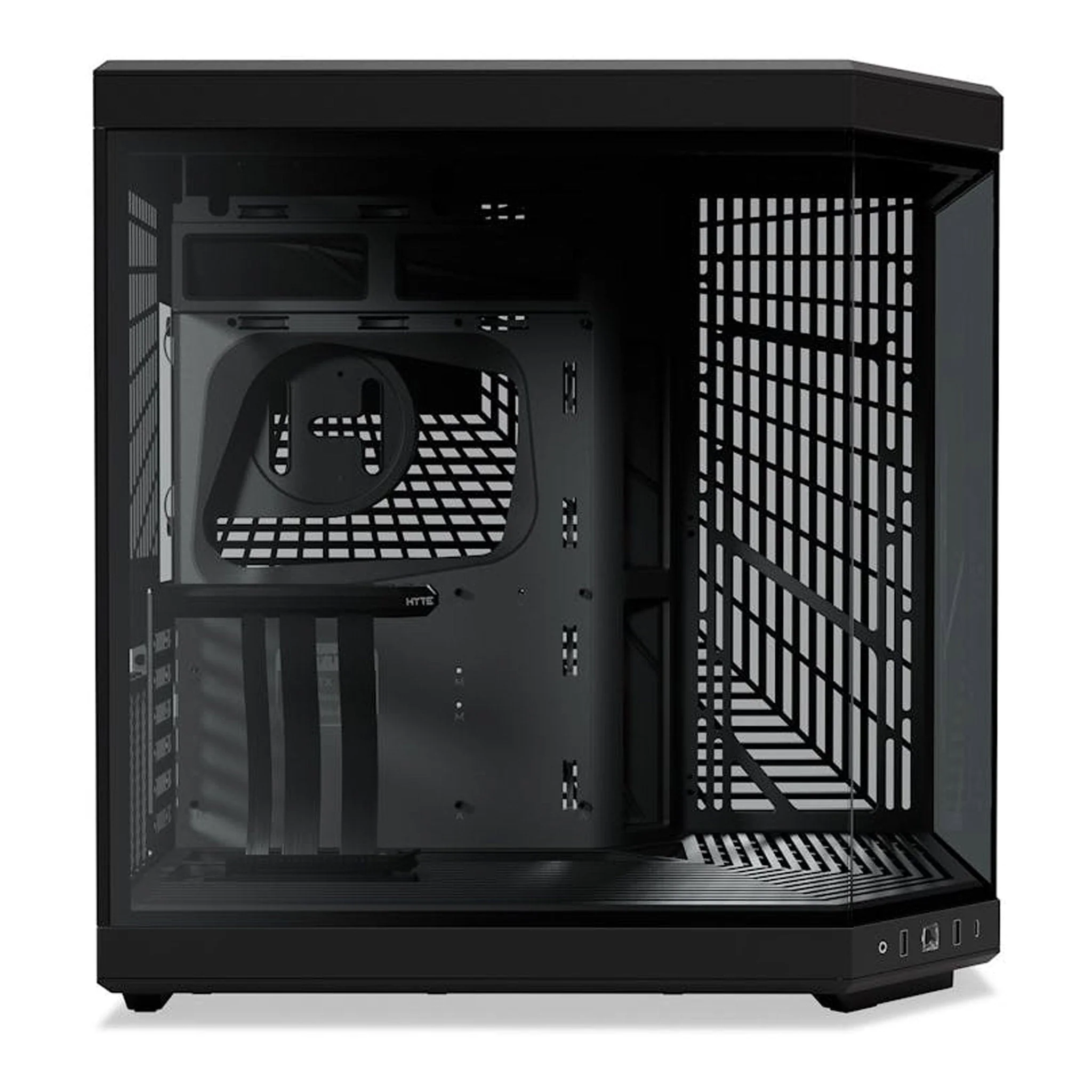 HYTE CS-HYTE-Y70-B Y70 Modern Aesthetic Dual Chamber Mid-Tower ATX Computer Gaming Case with PCIE 4.0 Riser Cable Included - Black - Image 3