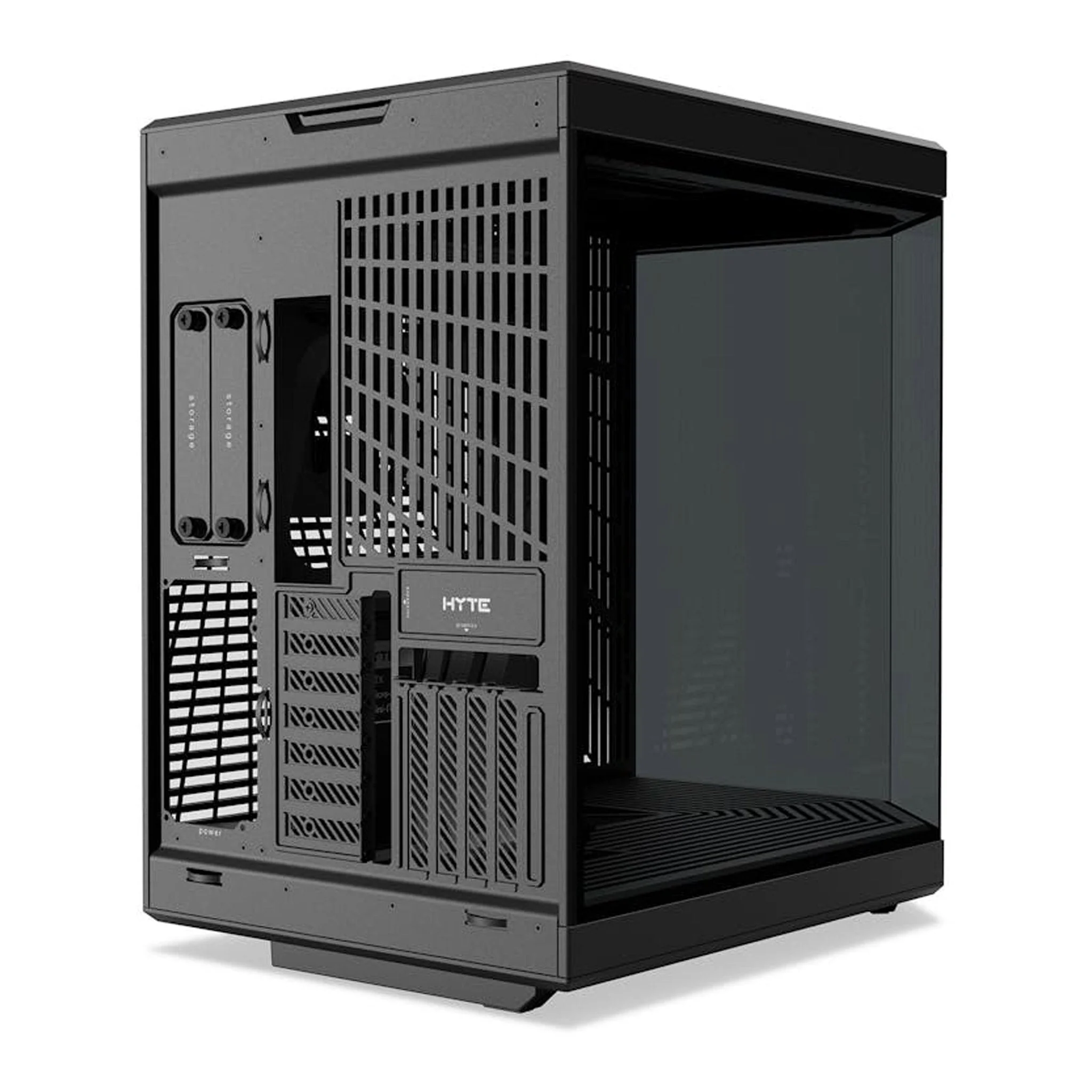 HYTE CS-HYTE-Y70-B Y70 Modern Aesthetic Dual Chamber Mid-Tower ATX Computer Gaming Case with PCIE 4.0 Riser Cable Included - Black - Image 4