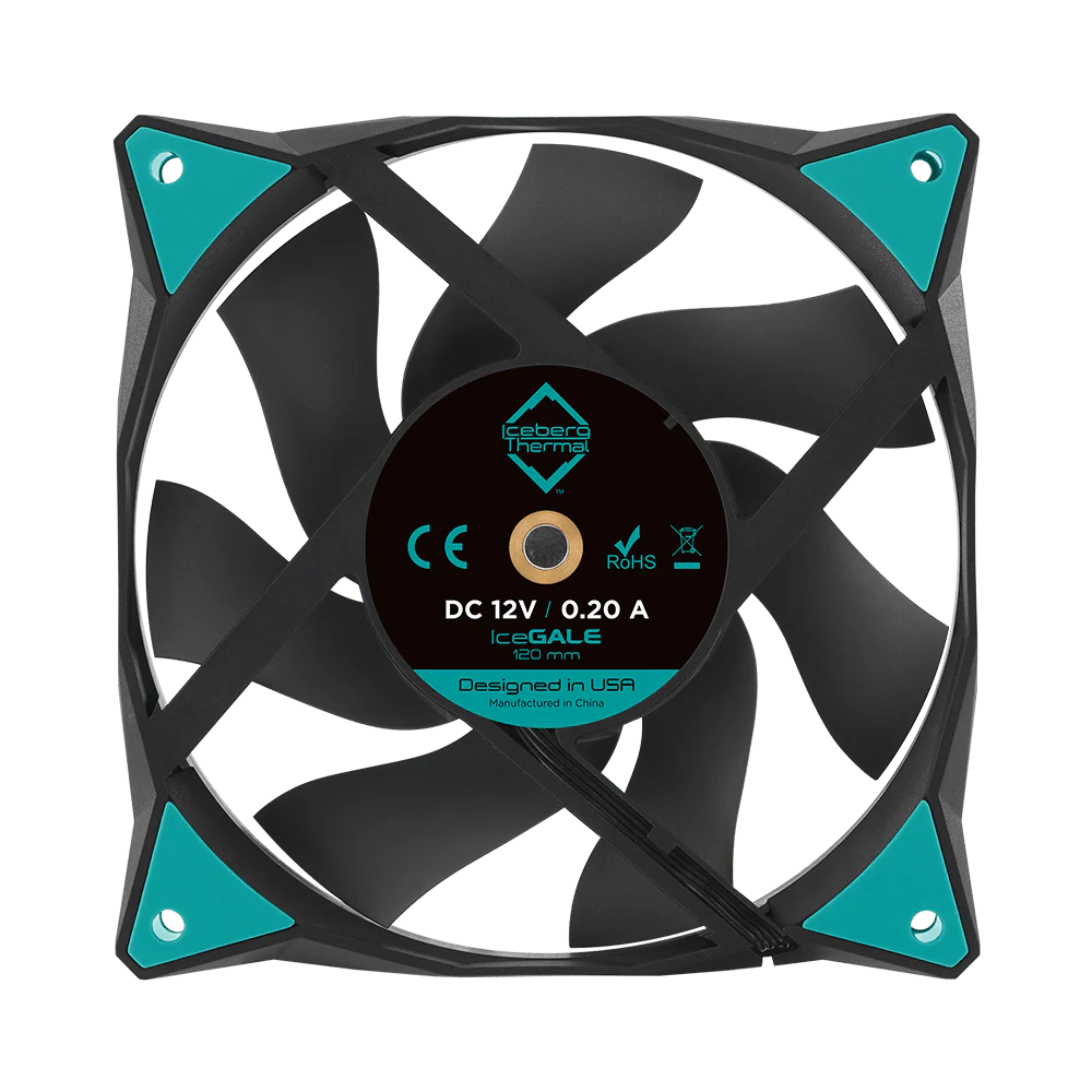 Iceberg Thermal ICEGALE12D-C0A 120mm IceGALE Xtra Case Fan - Image 3