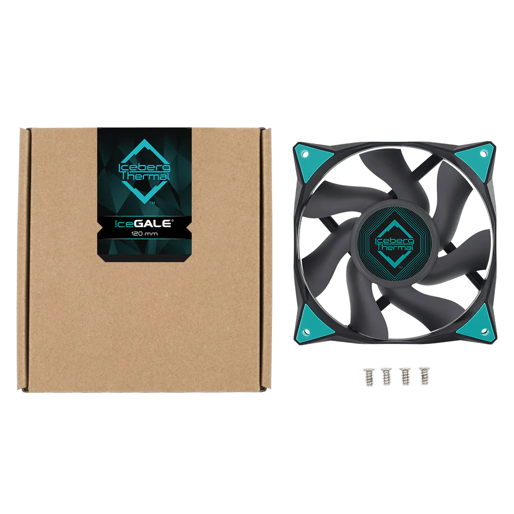 Iceberg Thermal ICEGALE12D-C0A 120mm IceGALE Xtra Case Fan - Image 4