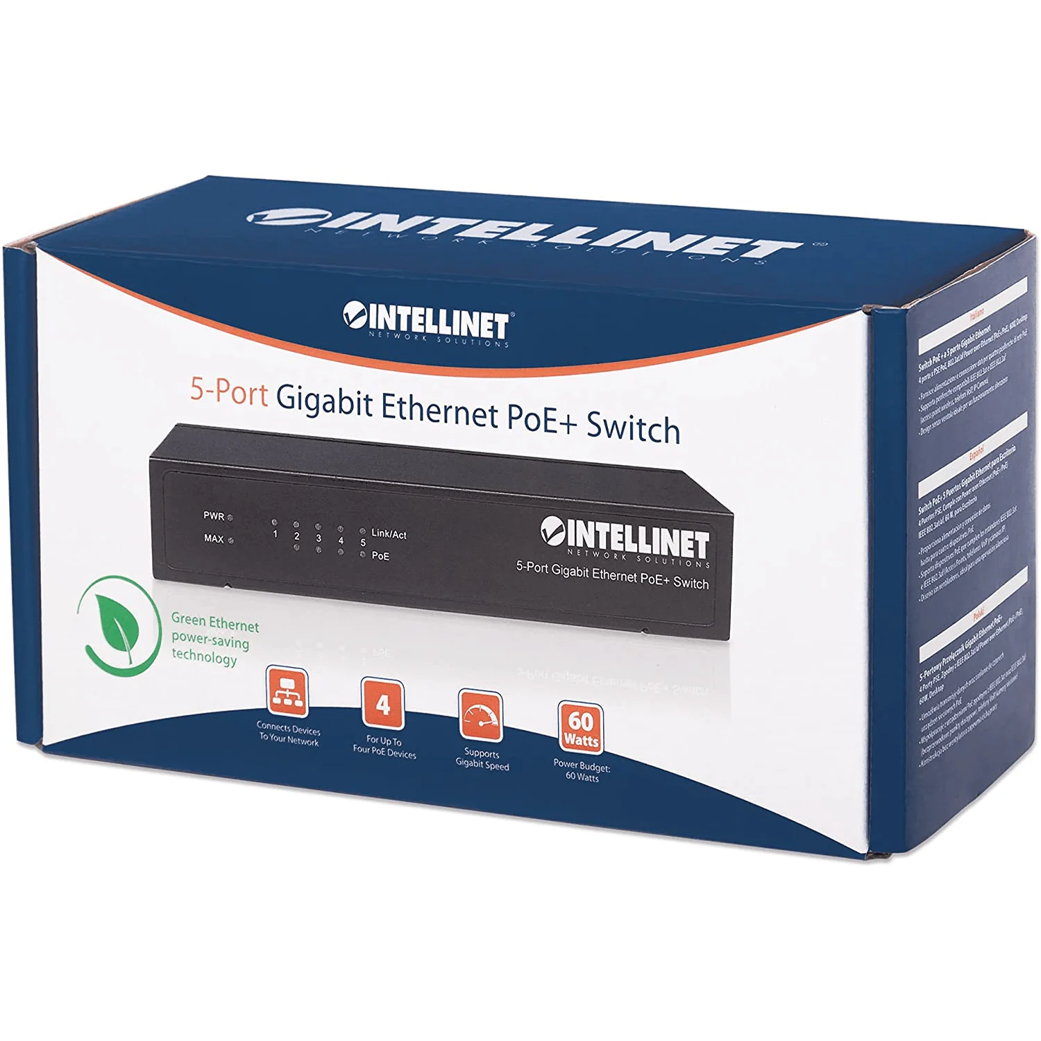 Intellinet 561228 5 Port Gigabit Switch - Image 4