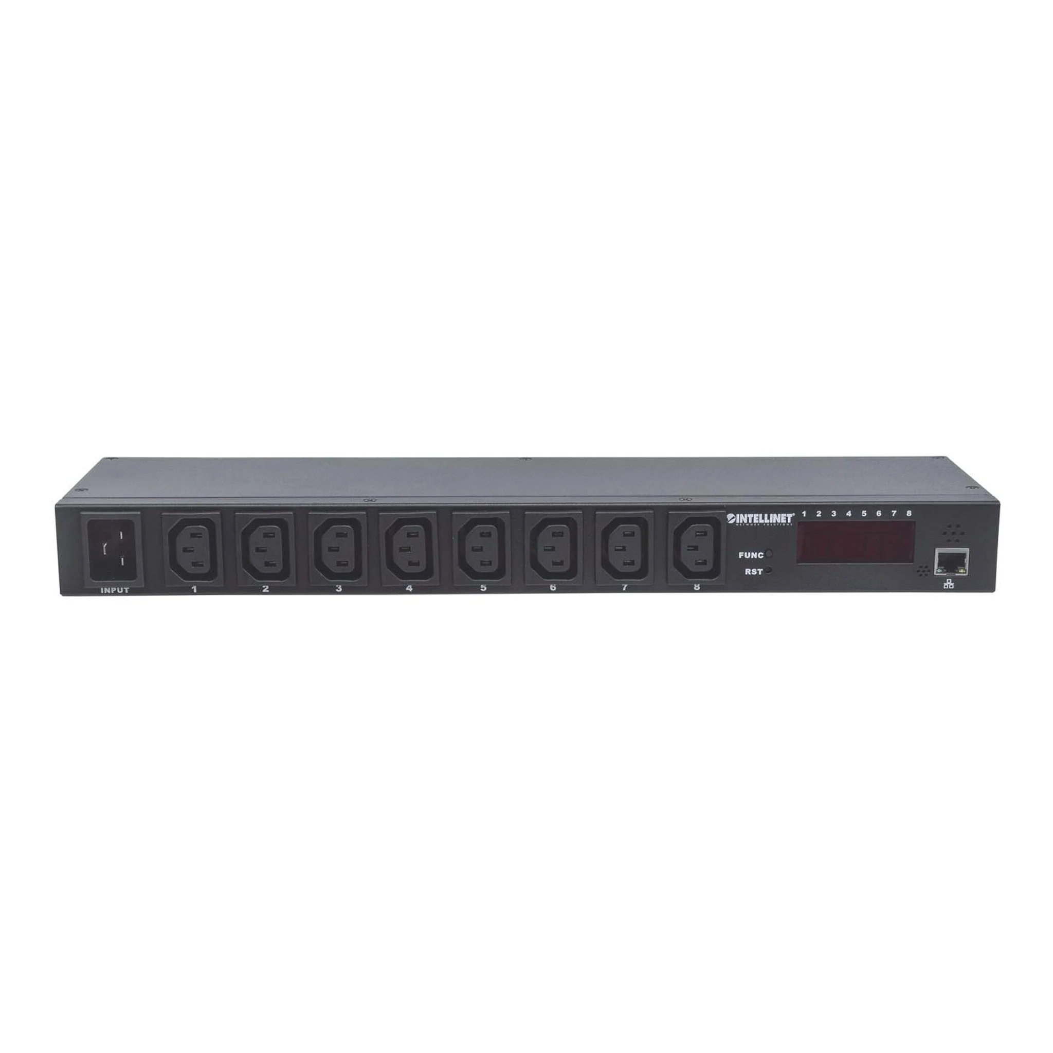 Intellinet 163682 19" 8-Port Rackmountable Intelligent Power Distribution Unit - Image 2