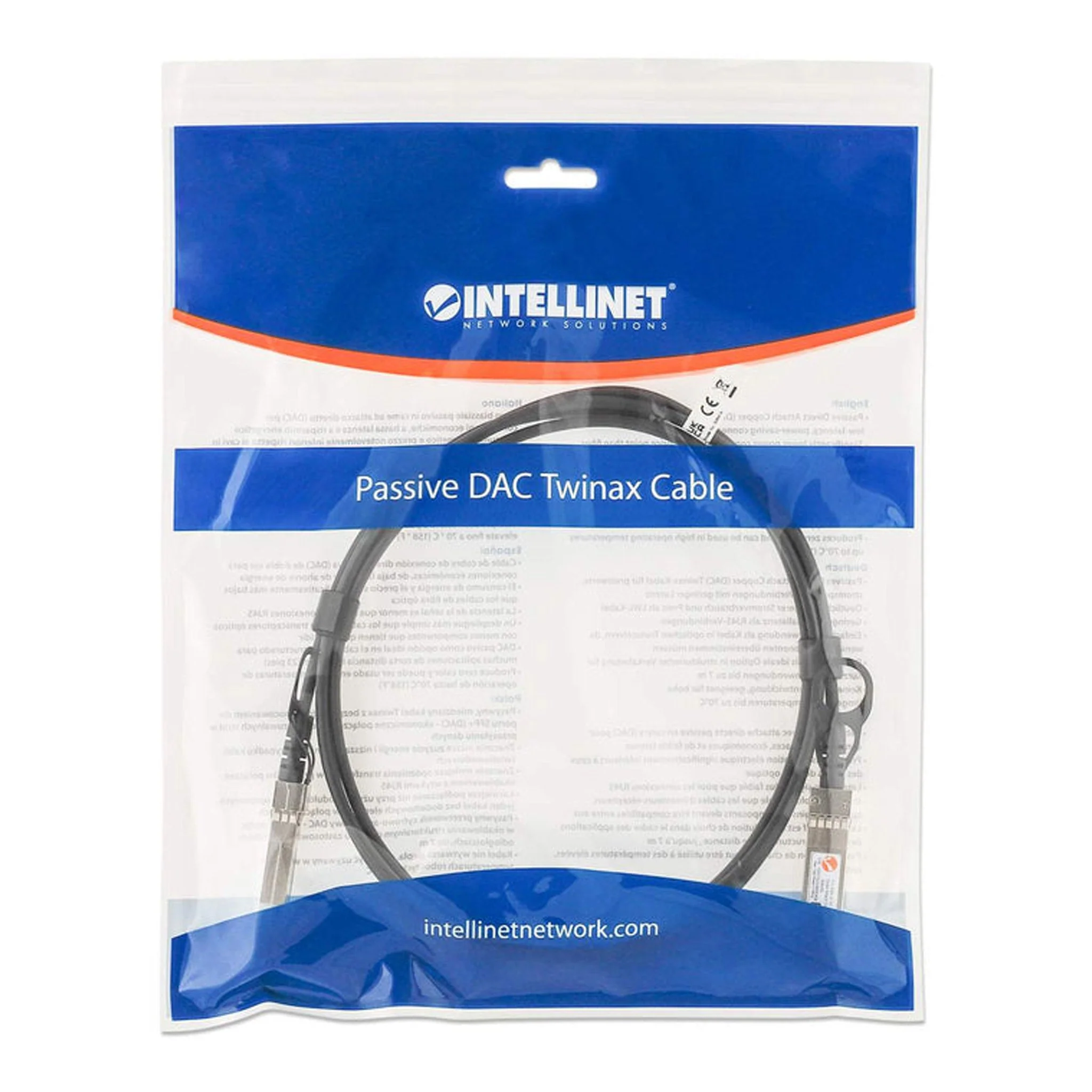 Intellinet 508391 3ft SFP+ 10G Passive DAC Twinax Cable - Black - Image 4