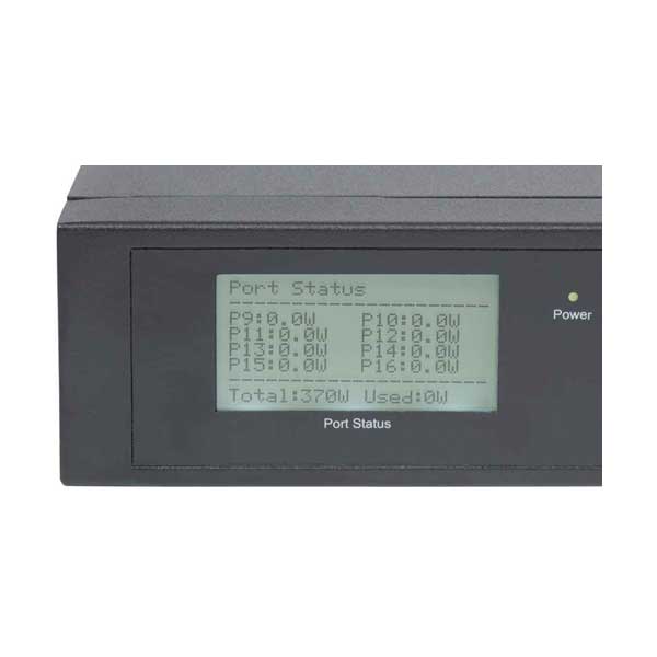 Intellinet 561259 370W 16-Port Gigabit Ethernet PoE+ Switch with 2 SFP Ports and LCD Screen - Image 2