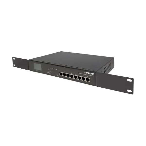 Intellinet 561310 8-Port Gigabit Ethernet Switch with 4 Ultra PoE Ports and LCD Screen - Image 4