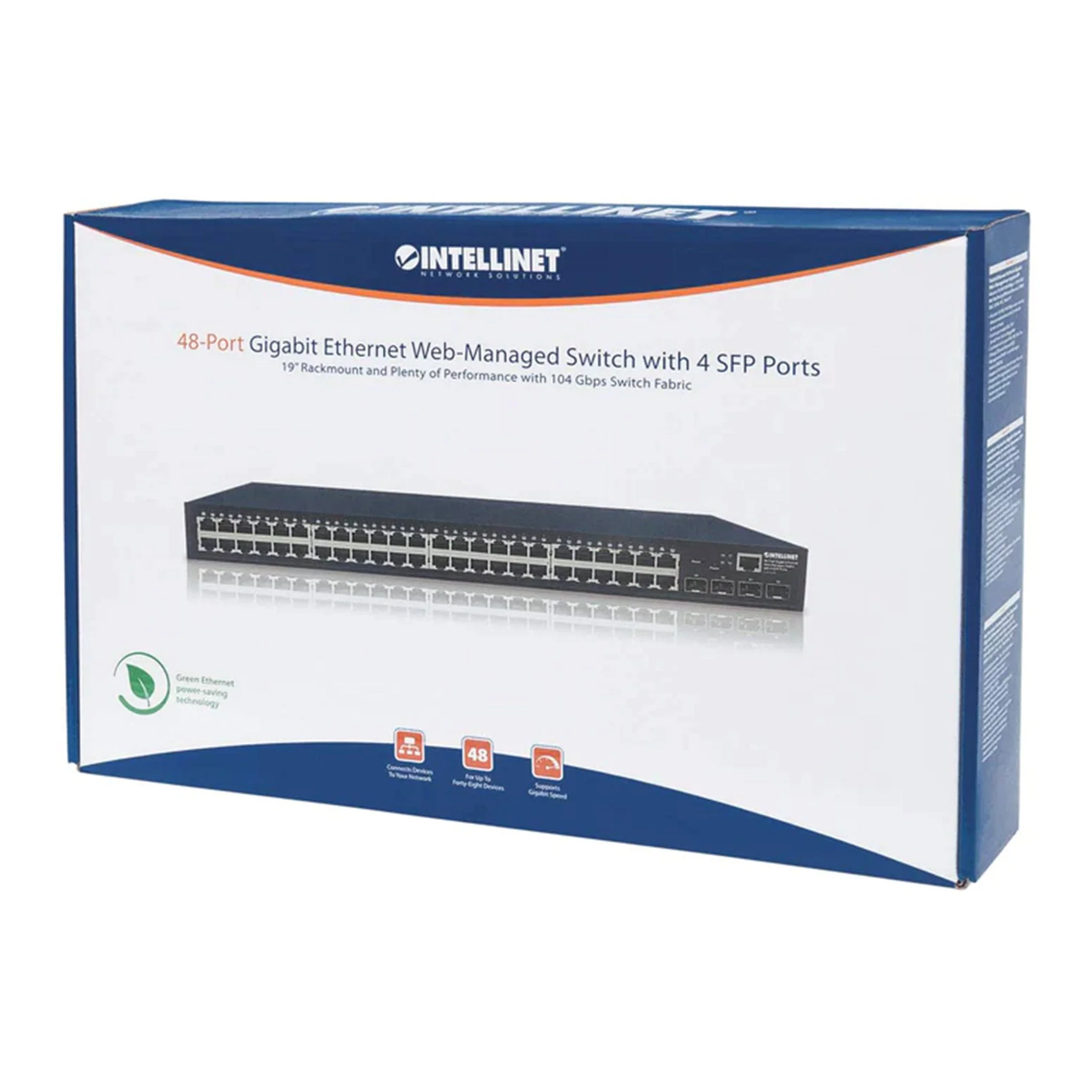 Intellinet 561334 48-Port Gigabit Ethernet Web-Managed Switch with 4 SFP Ports - Image 5
