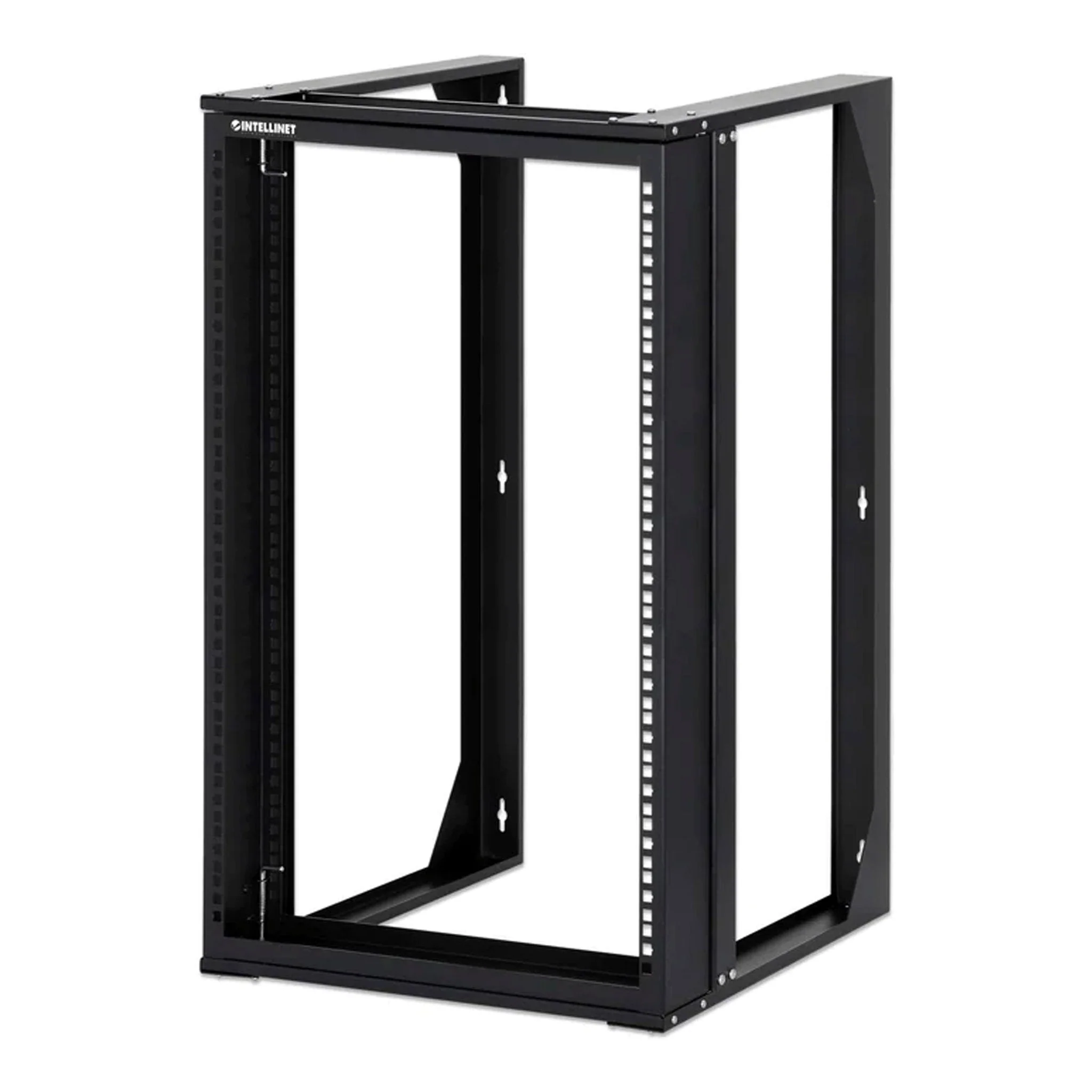Intellinet 716208 19" 15RU Wall Mount 2-Post Open Frame Network Rack