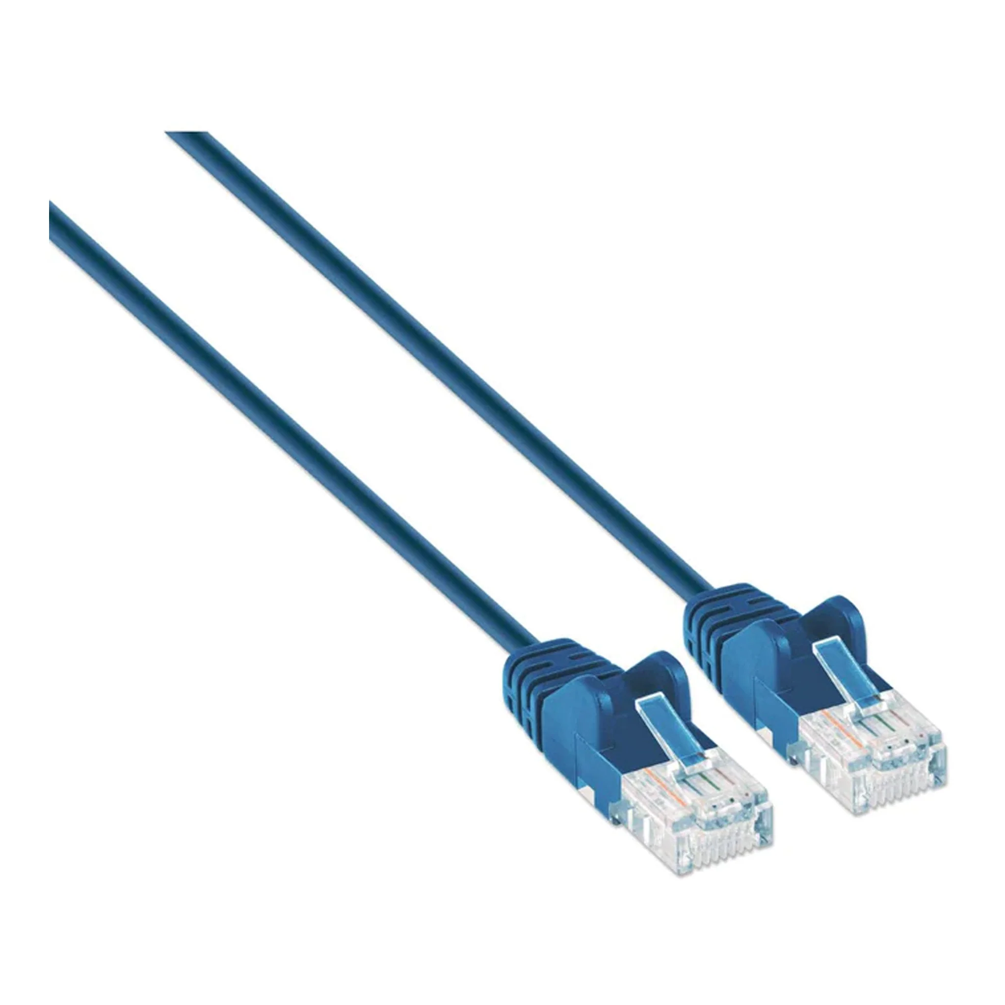 Intellinet 742139 Cat6 UTP Slim Network Patch Cable, Blue, 1.5FT - Image 2