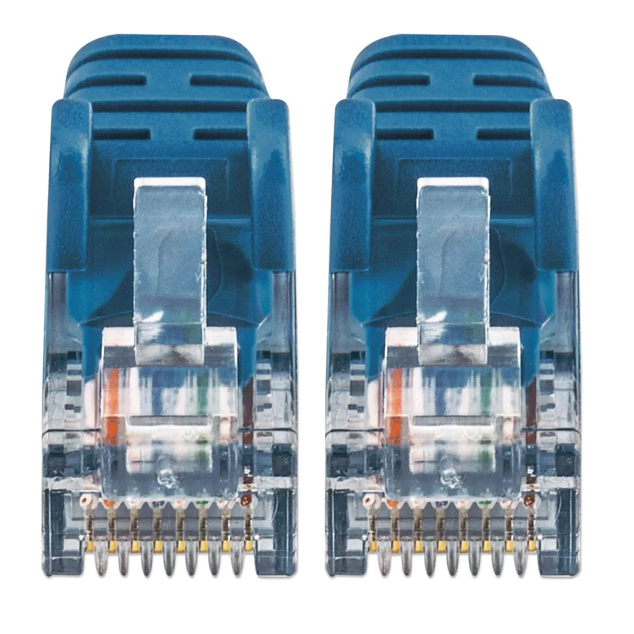 Intellinet 742139 Cat6 UTP Slim Network Patch Cable, Blue, 1.5FT - Image 4