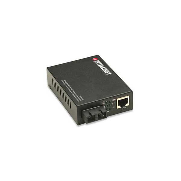 Intellinet 506533 Gigabit RJ45 Port to (SC) Multi-Mode Port Network Media Converter
