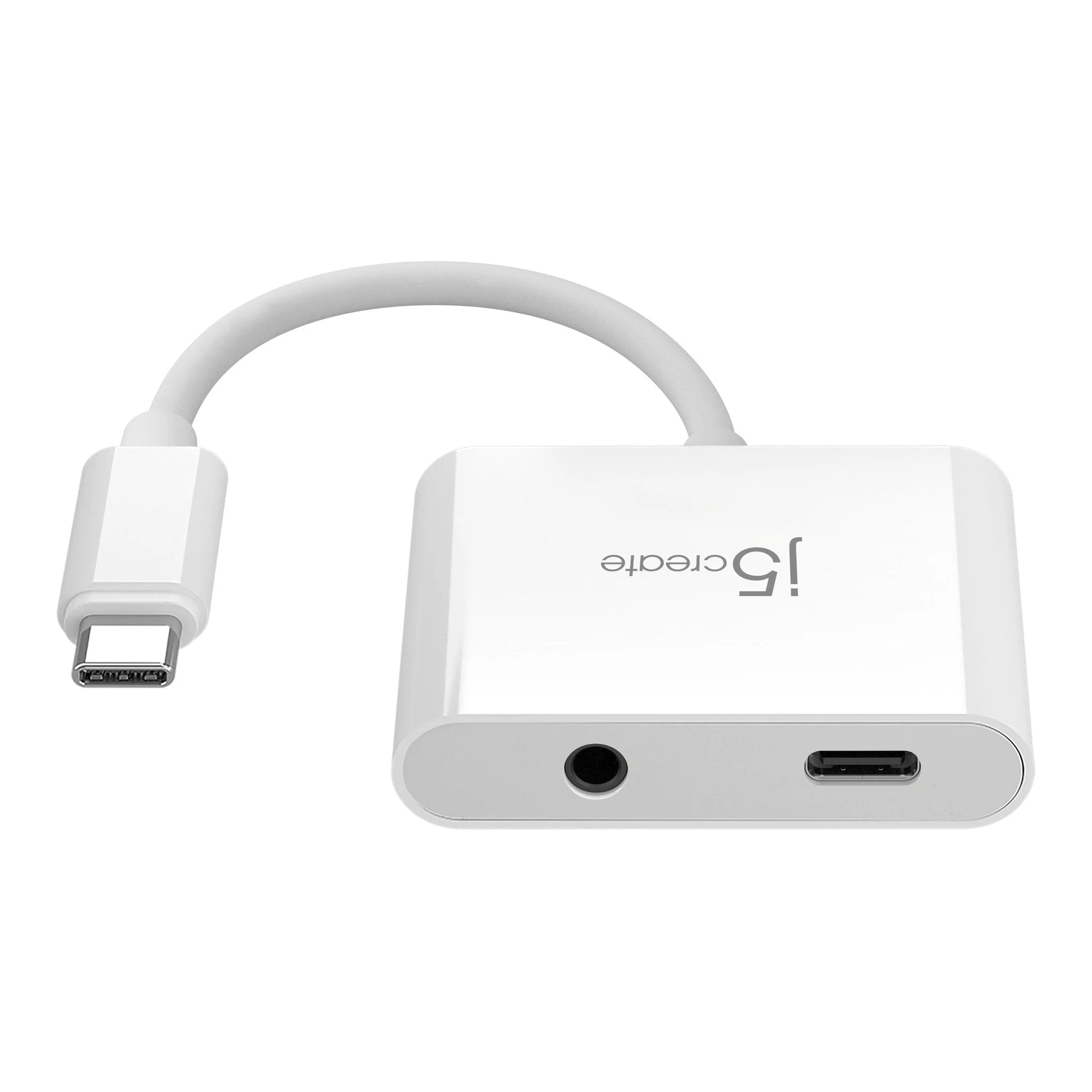 J5Create JCA122 USB-C to 3.5mm Audio Adapter with Power Delivery - Image 2