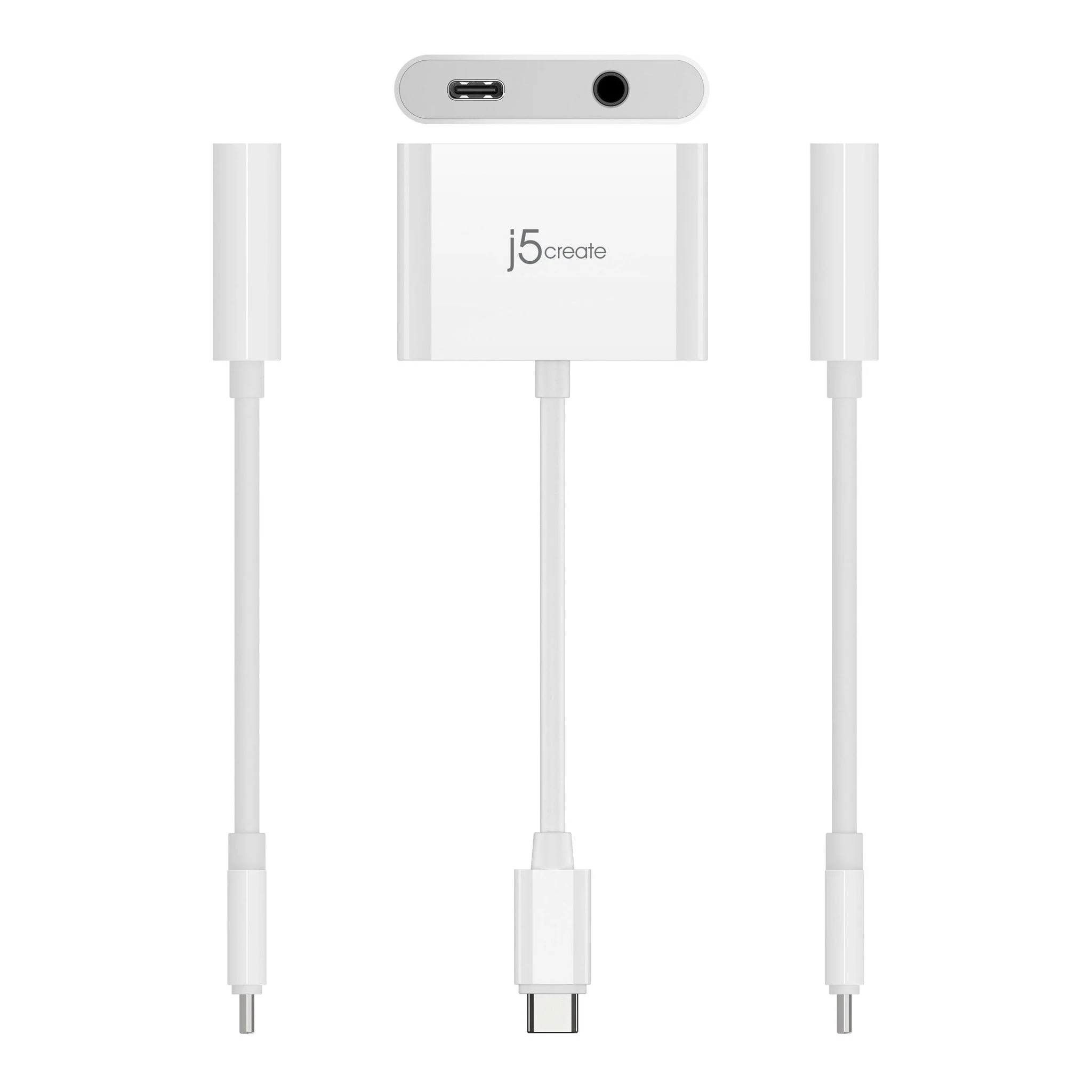 J5Create JCA122 USB-C to 3.5mm Audio Adapter with Power Delivery - Image 3