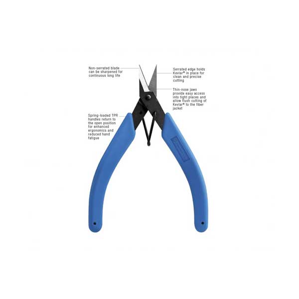 Jonard Tools JIC-190 Flush Cut Kevlar Fiber Optic Cable and Wire Cutters - Image 2