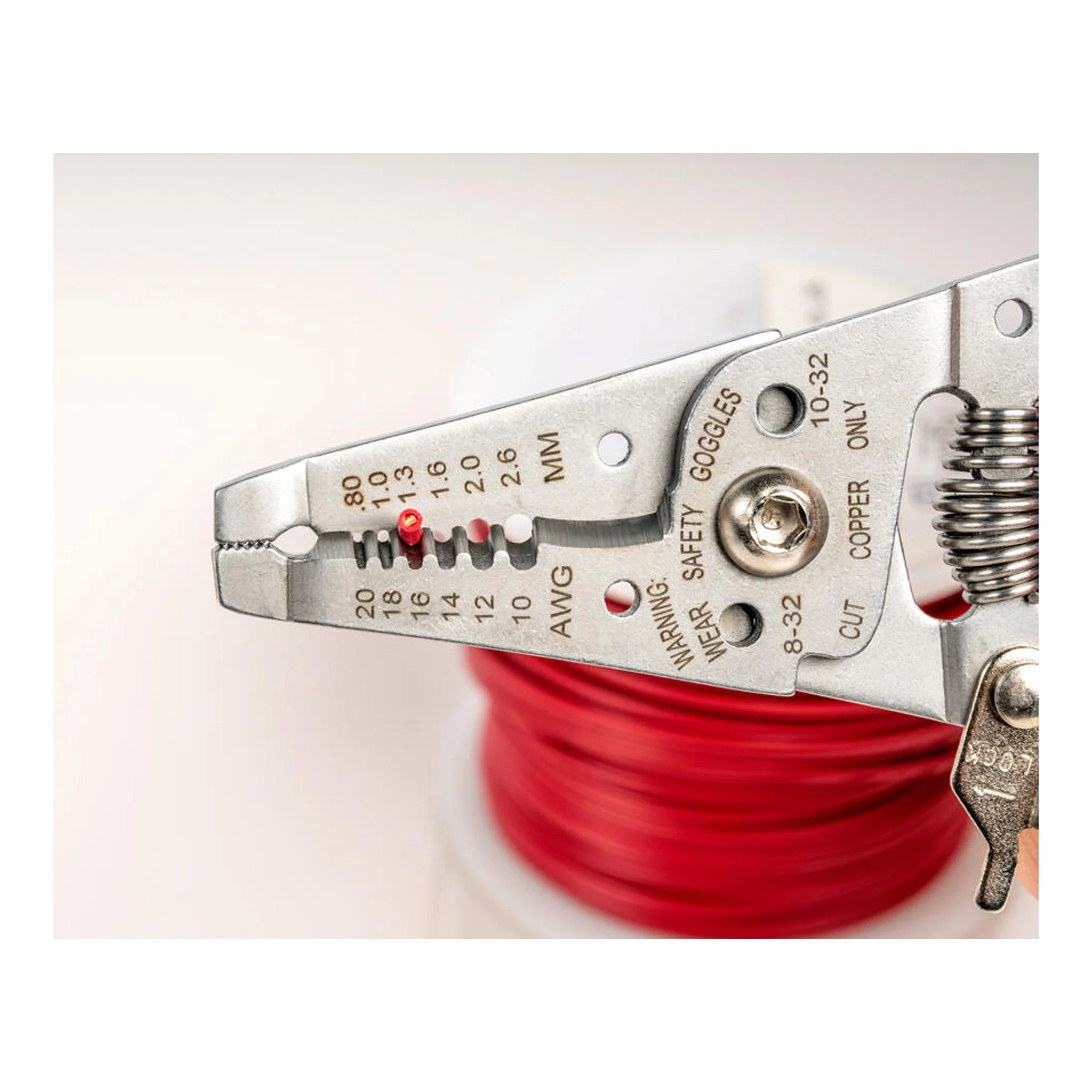 Jonard Tools WSS-1020 10~20AWG Stainless Steel Curved Wire Stripper - Image 3