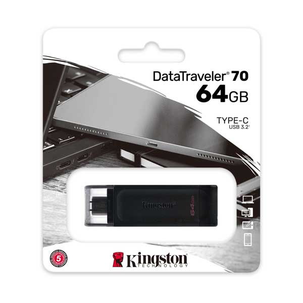 Kingston DT70/64GB 64GB DataTraveler 70 USB-C Flash Drive - Image 2