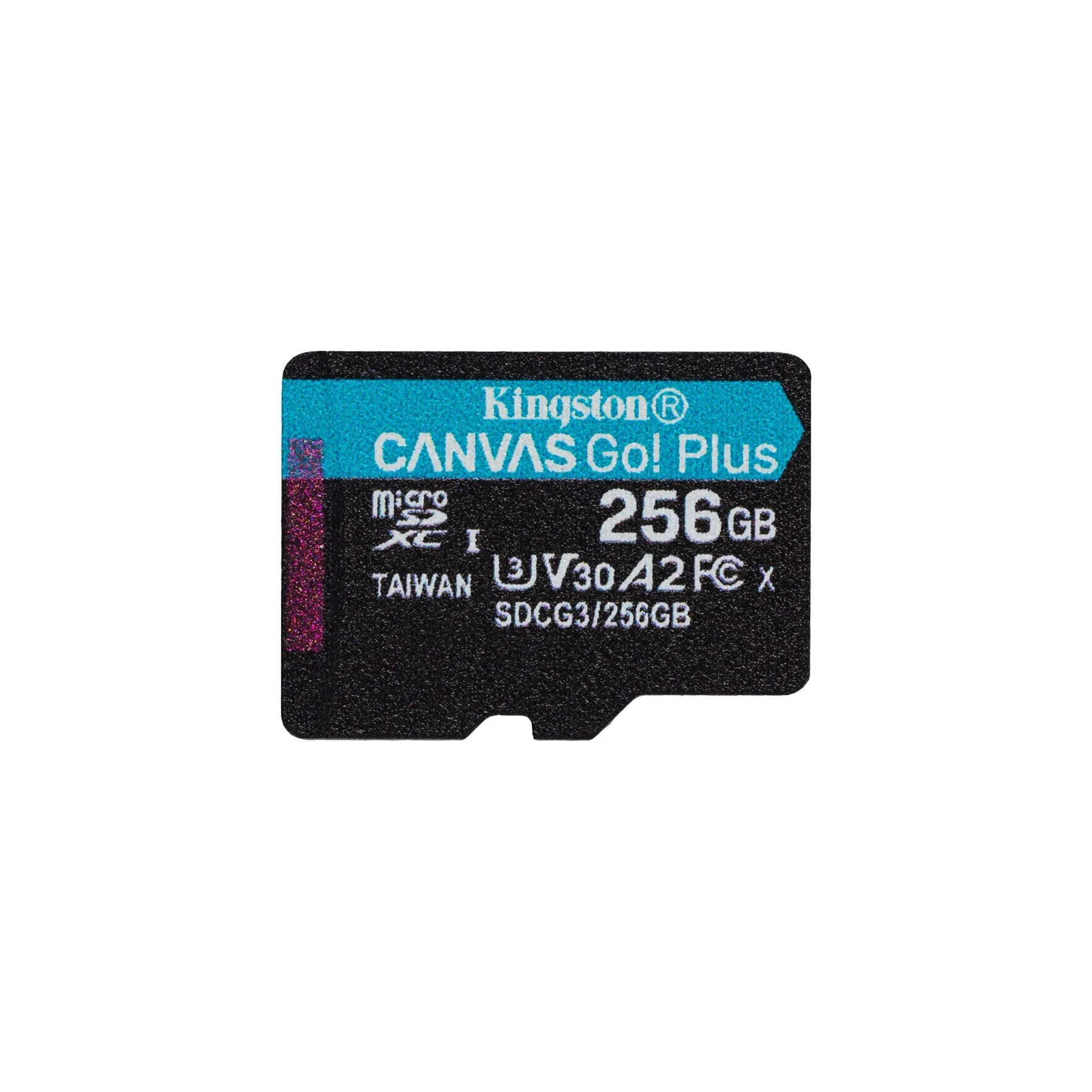 Kingston SDCG3/256GB 256GB Class 10/UHS-I (U3) Canvas Go Plus microSDXC Card with Adapter - Image 2