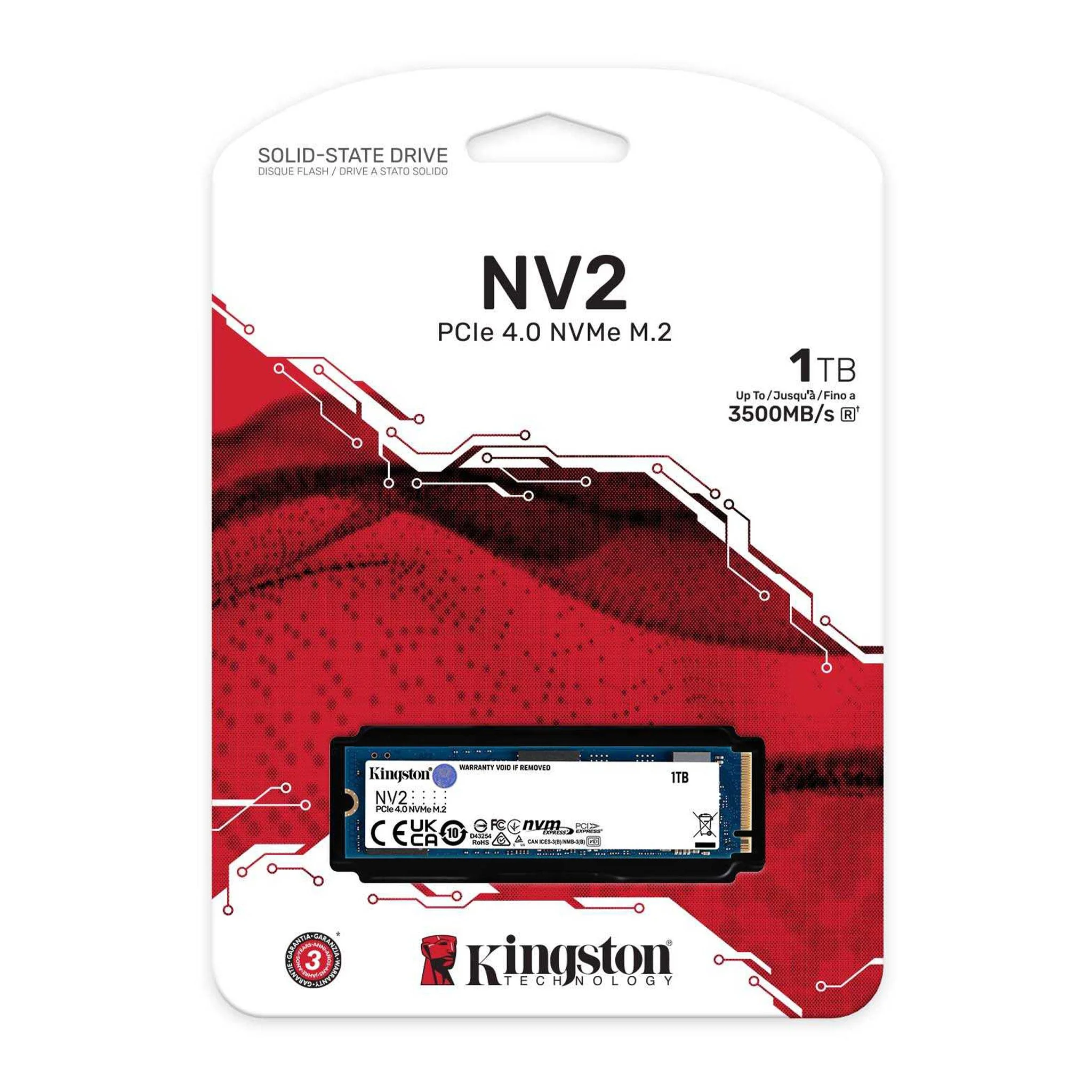 Kingston SNV2S/1000G 1TB M.2 PCIe NVMe Solid State Drive - Image 3