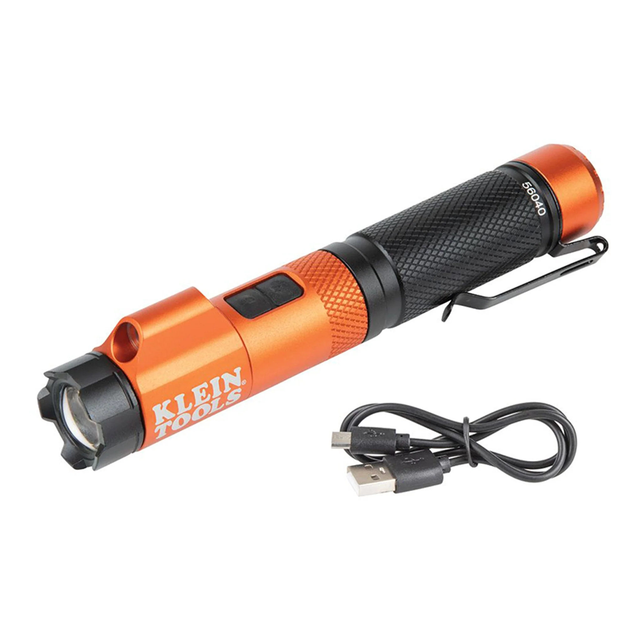 Klein 56040 Rechargeable Focus Flashlight with Laser