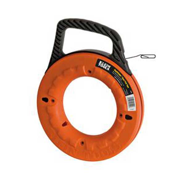 Klein Tools 56002 Depthfinder High Strength 1/8" Wide Steel Fish Tape - 65'