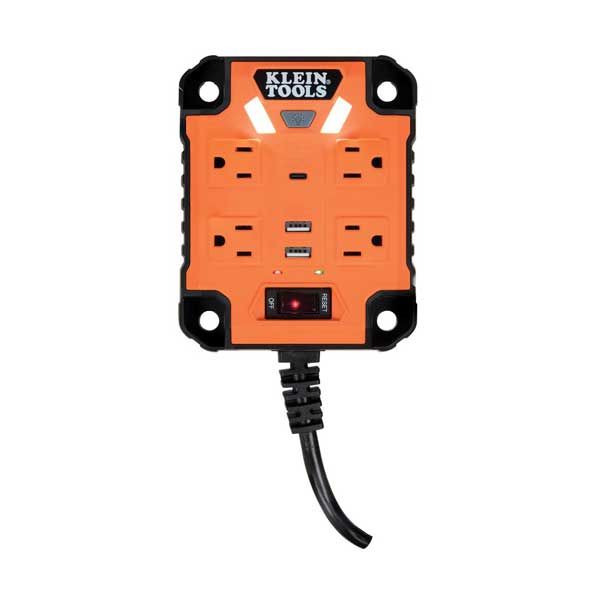 Klein Tools 29601 PowerBox 1 Magnetic Mounted Power Strip with Integrated LED Lights - Image 4
