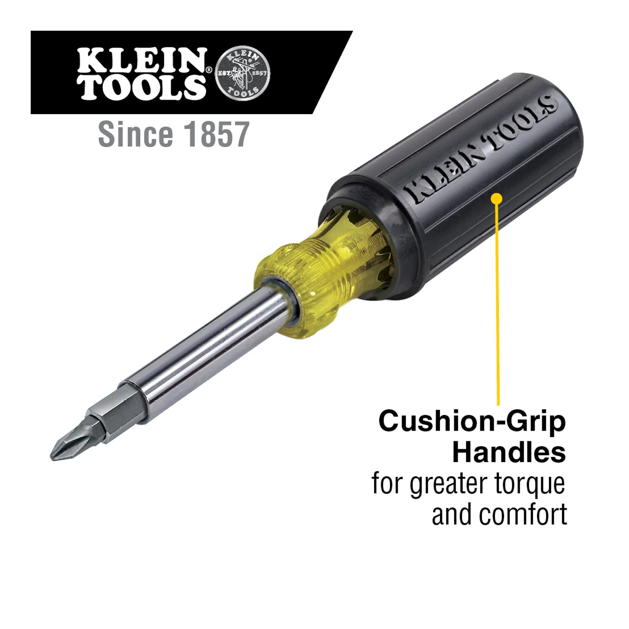 Klein Tools 32500 11-in-1 Multi-Bit Screwdriver / Nut Driver - Image 4