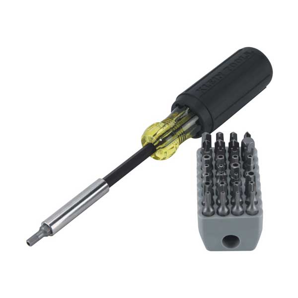 Klein Tools 32510 Magnetic Screwdriver with 32 Tamperproof Bits - Image 2