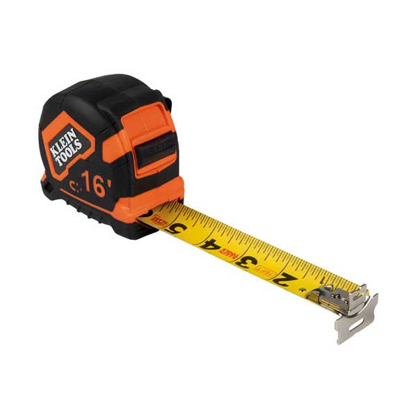 Klein Tools 9216 16-Foot Magnetic Double-Hook Tape Measure