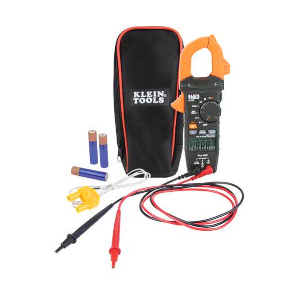 Klein Tools CL220 Digital AC Auto-Ranging TRMS 400 Amp Clamp Meter with Temperature