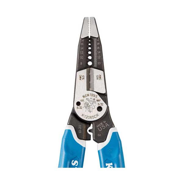 Klein Tools K12065CR Klein-Kurve 8-20 AWG Heavy-Duty Wire Stripper / Cutter / Crimper Multi Tool - Image 3