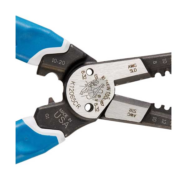 Klein Tools K12065CR Klein-Kurve 8-20 AWG Heavy-Duty Wire Stripper / Cutter / Crimper Multi Tool - Image 4