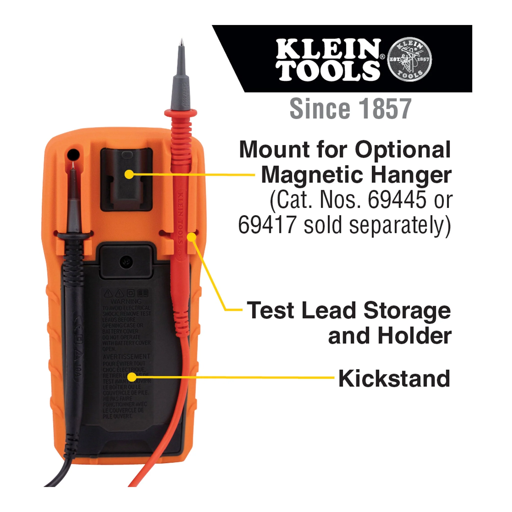 Klein Tools MM325 600V Manual-Ranging Digital Multimeter - Image 5