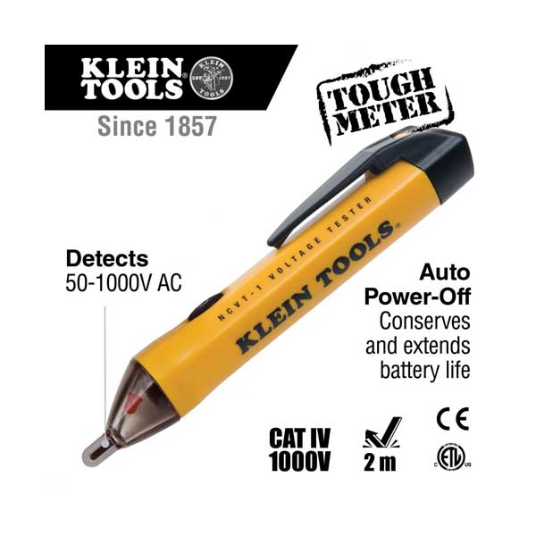 Klein Tools NCVT1P 50V~1000V AC Non-Contact Voltage Tester Pen - Image 2