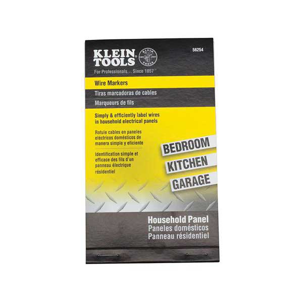 Klein Tools 56254 Wire Markers, Household Electrical Panel