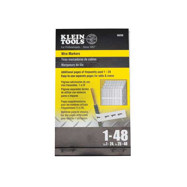 Klein Tools 56250 Wire Markers, Numbers 1-48
