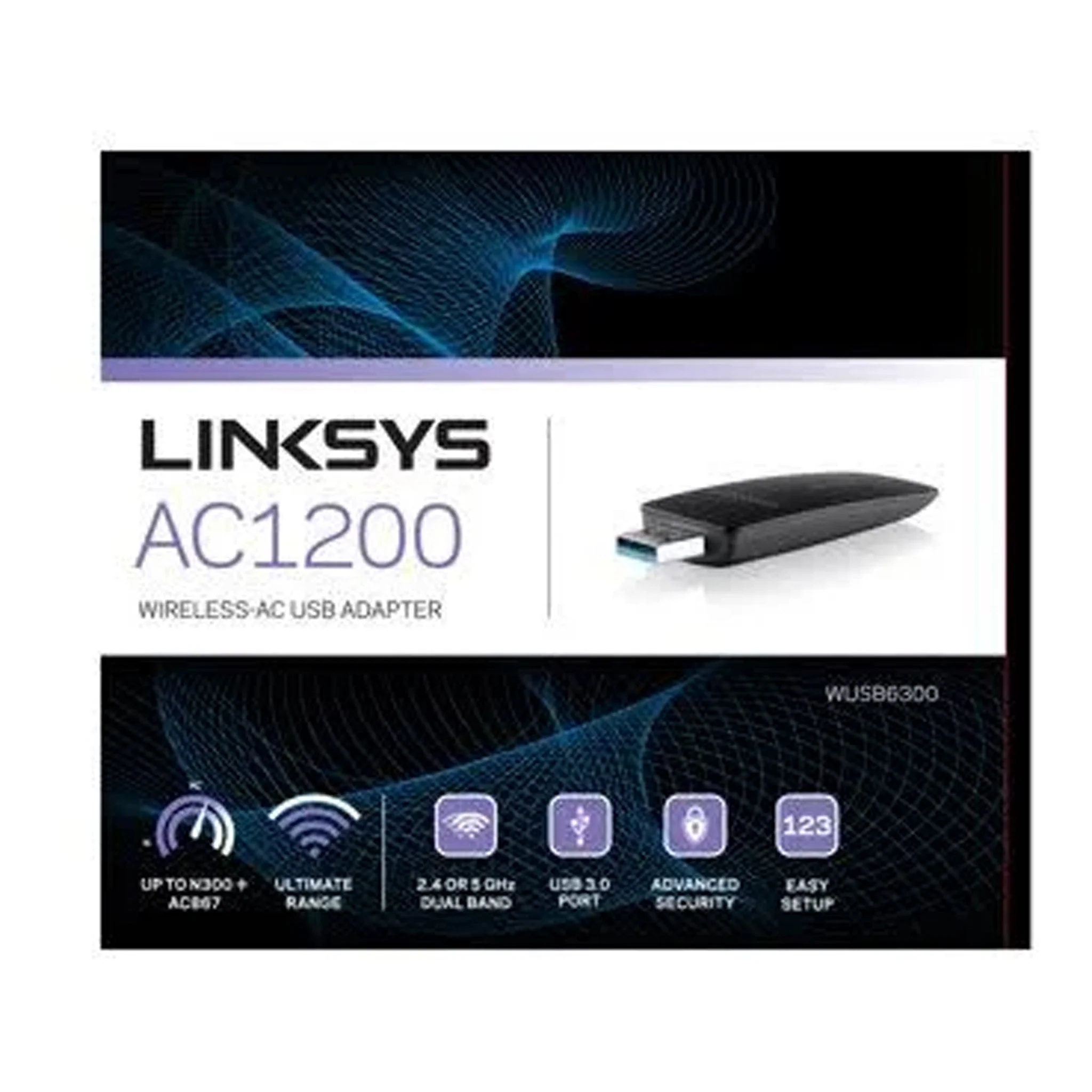 Linksys WUSB6300 AC1200 Dual-Band Wireless-AC USB 3.0 Adapter - Image 6