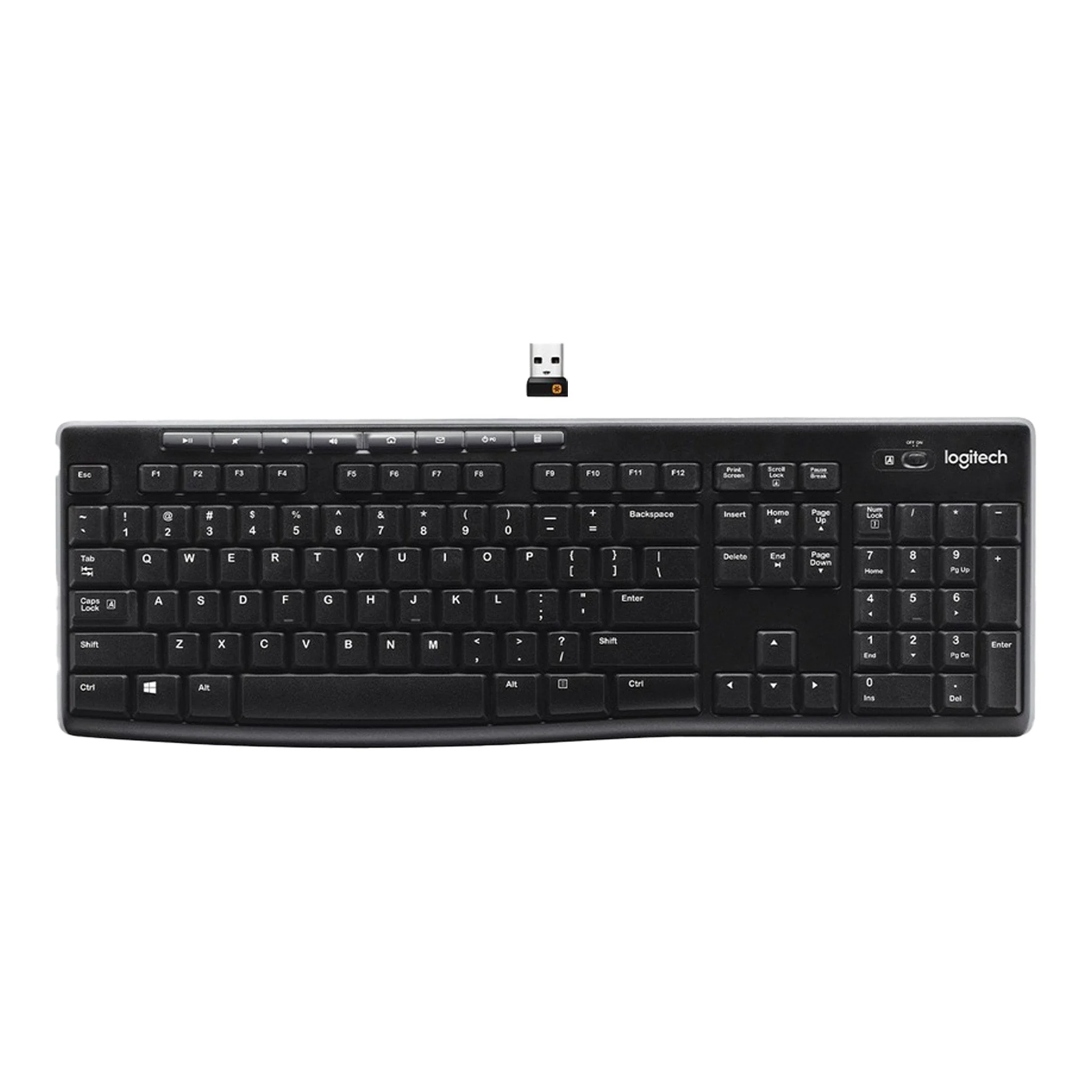 Logitech 920-003051 K270 Wireless Keyboard - Black - Image 4