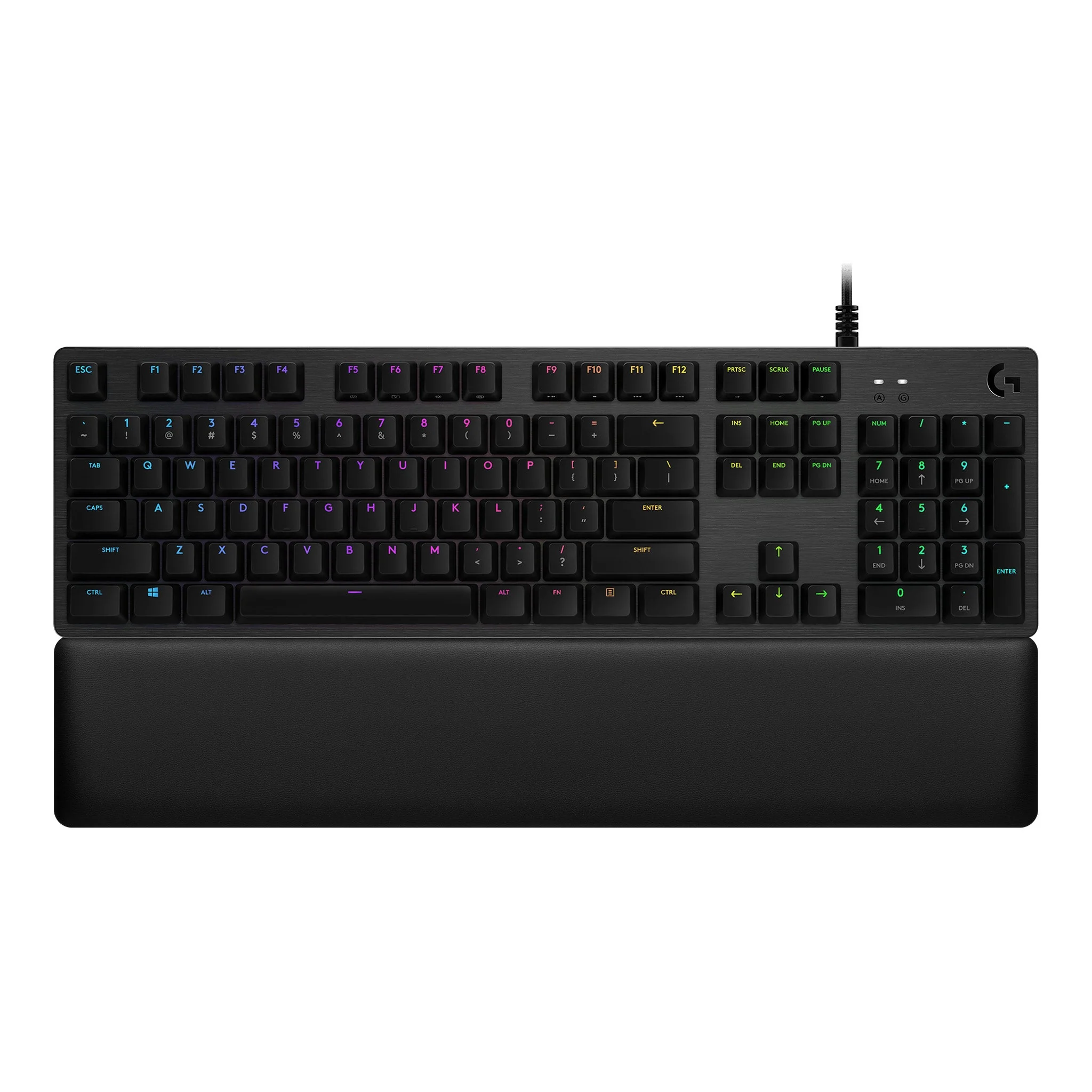 Logitech 920-009332 G513 Lightsync RGB Mechanical Gaming Keyboard with GX Red Switches - Carbon Black - Image 2