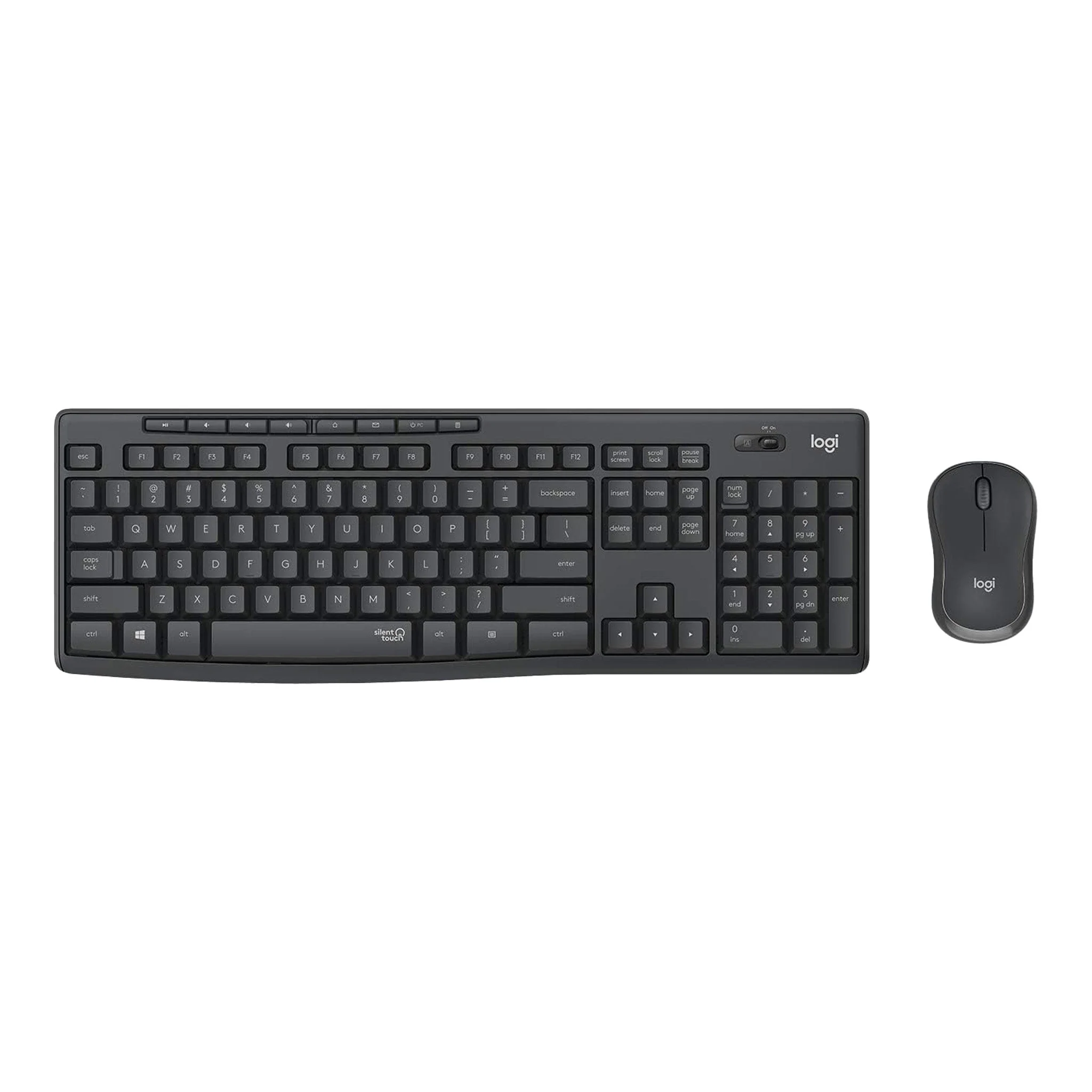 Logitech 920-009782 MK295 Silent Wireless Keyboard & Mouse Combo - Black - Image 2